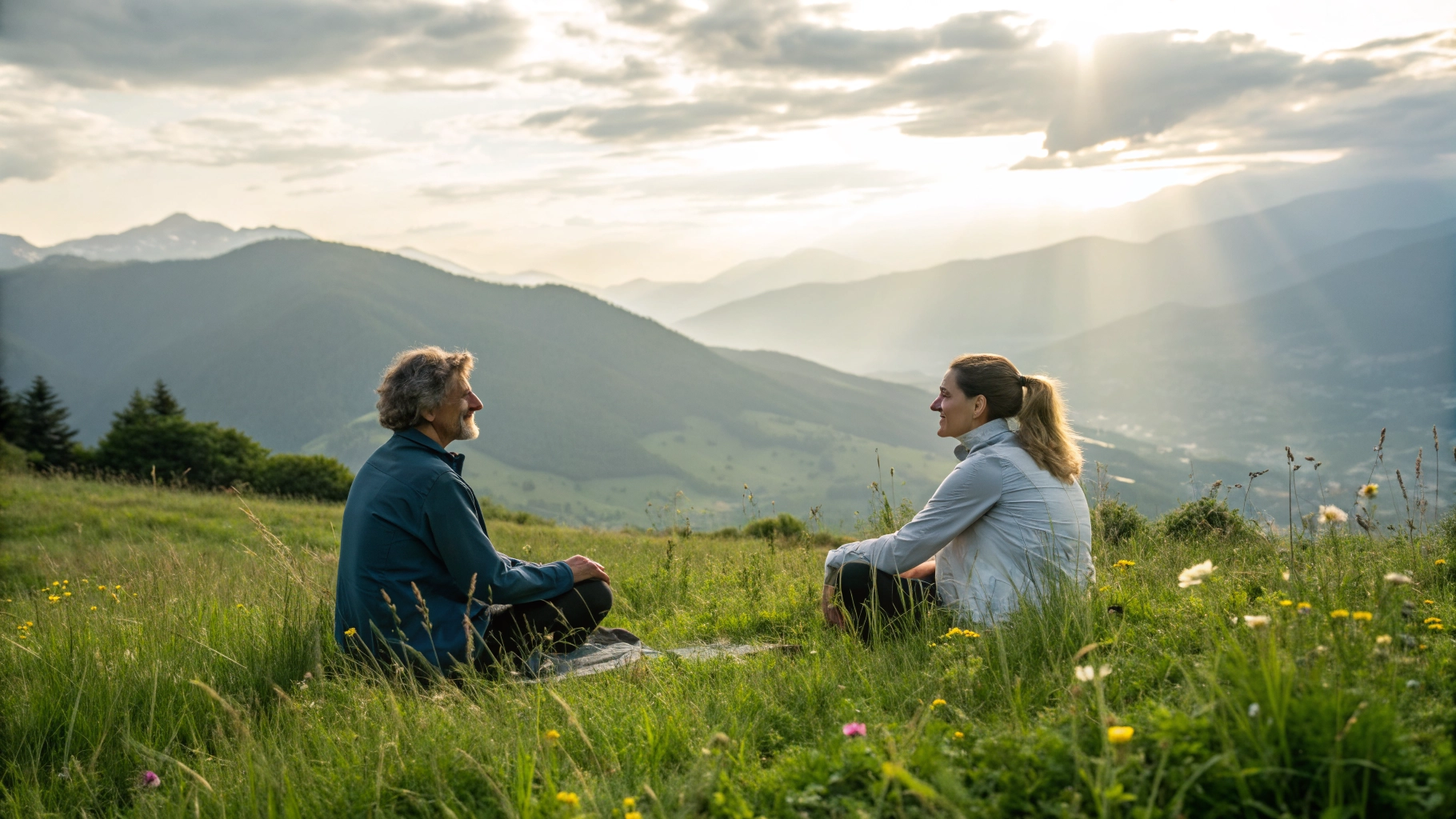 Sessione individuale di coaching olistico in un ambiente naturale e sereno